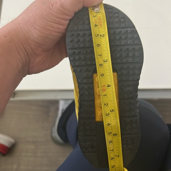 Adidas x Lego Sports Pro CF 1 Infant Toddler Boy Casual Sneaker Yellow Shoe - Picture 9 of 9